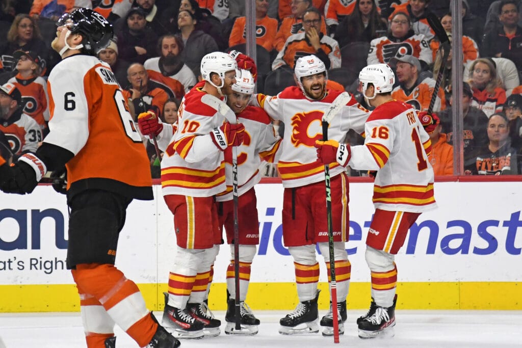 10 observations: Flyers flop in Farabee/Frost return game, fall by 6-3 score to Flames