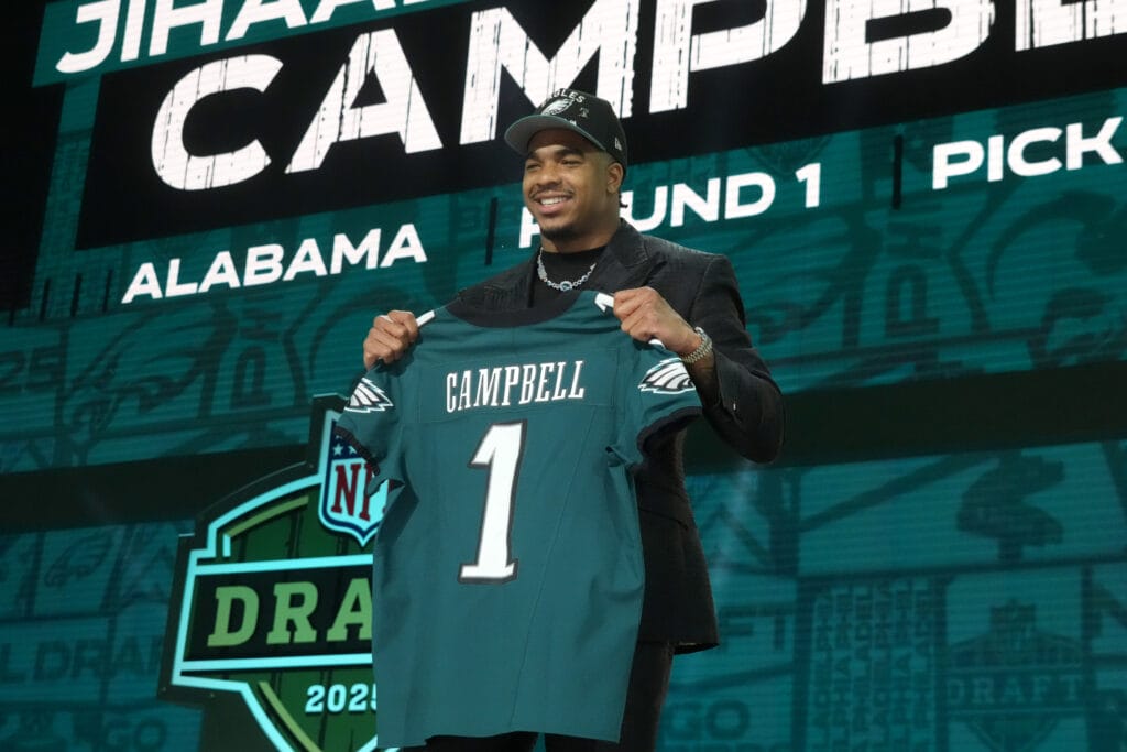 Jihaad Campbell Eagles draft pick
