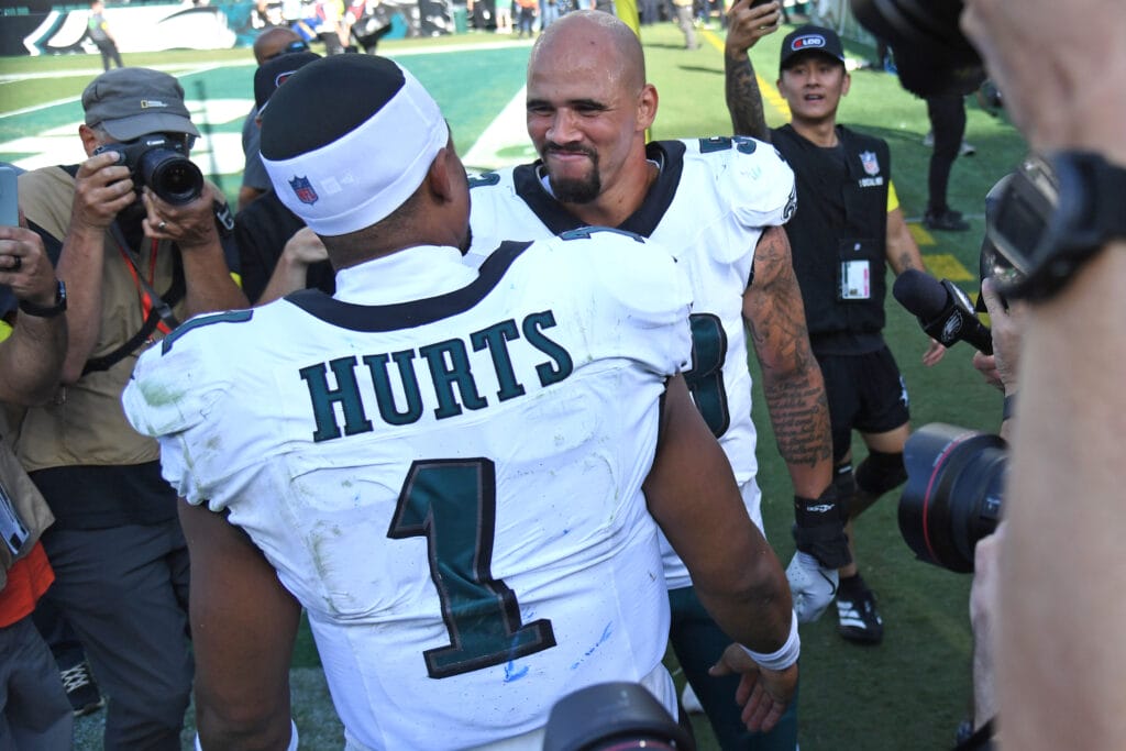 Eagles locker room notebook: Jalen Hurts. vs the Bowles blitz, Zack Baun’s bucket list, and a Birds-Bucs score prediction