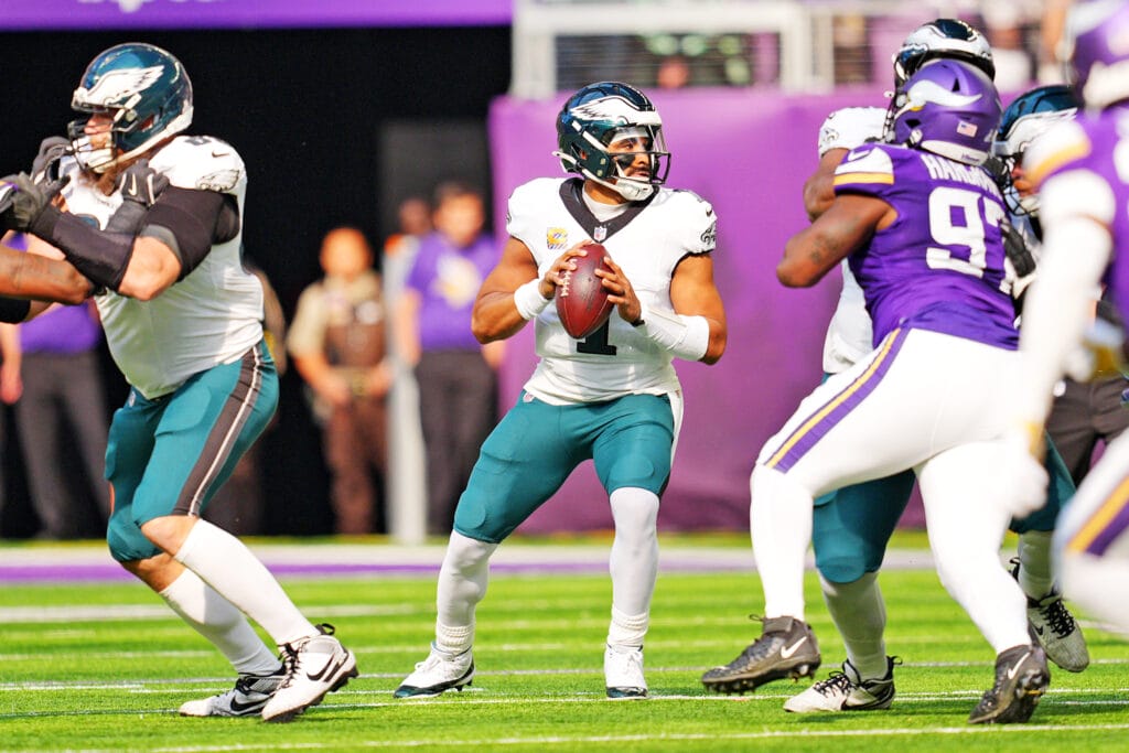 Instant observations from Eagles 28, Vikings 22: Jalen Hurts’ huge game gets Eagles to 5-2