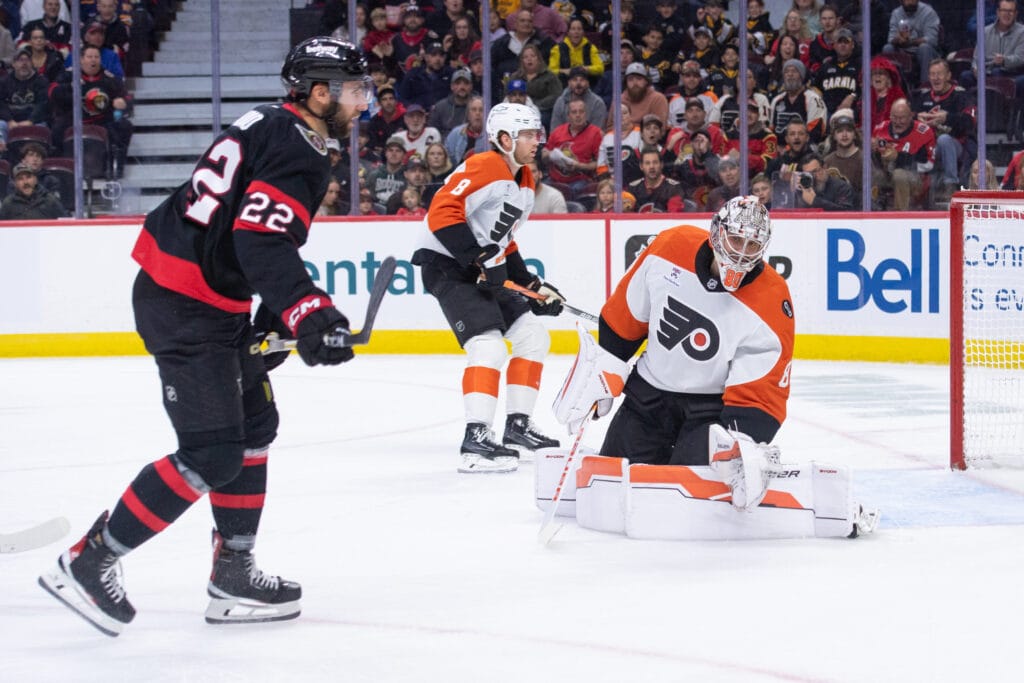 5 Observations: Flyers squander early lead as offense goes missing in 2-1 loss to Senators
