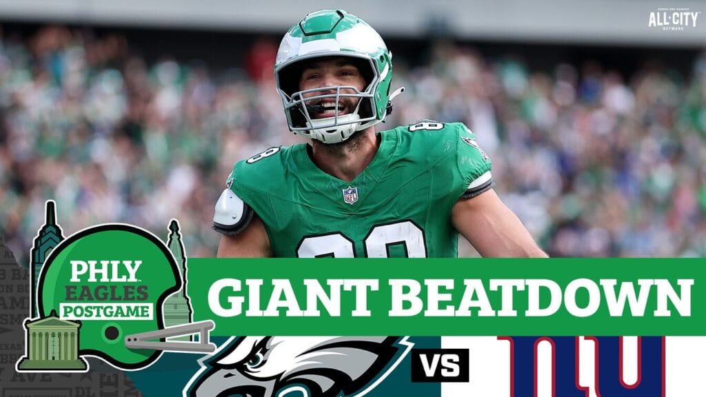 PHLY Eagles Podcast: Saquon Barkley, Dallas Goedert lead offensive EXPLOSION in Giant blowout