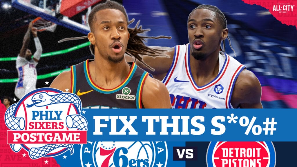 PHLY Sixers Podcast: Tyrese Maxey, Sixers with ANOTHER 2ND HALF COLLAPSE in loss to Pistons