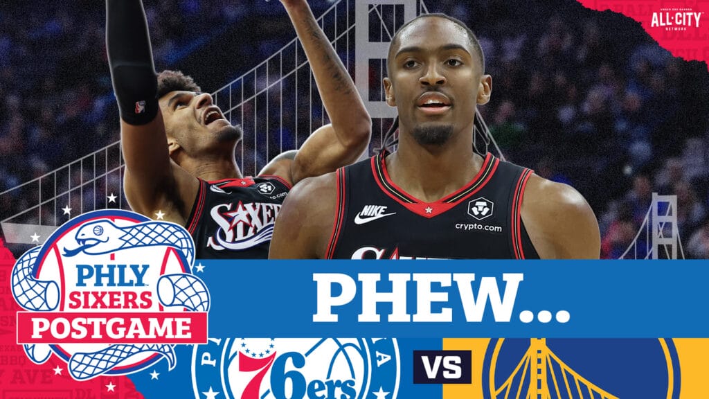 PHLY Sixers Podcast: Tyrese Maxey, Sixers narrowly ESCAPE with thrilling win over Warriors