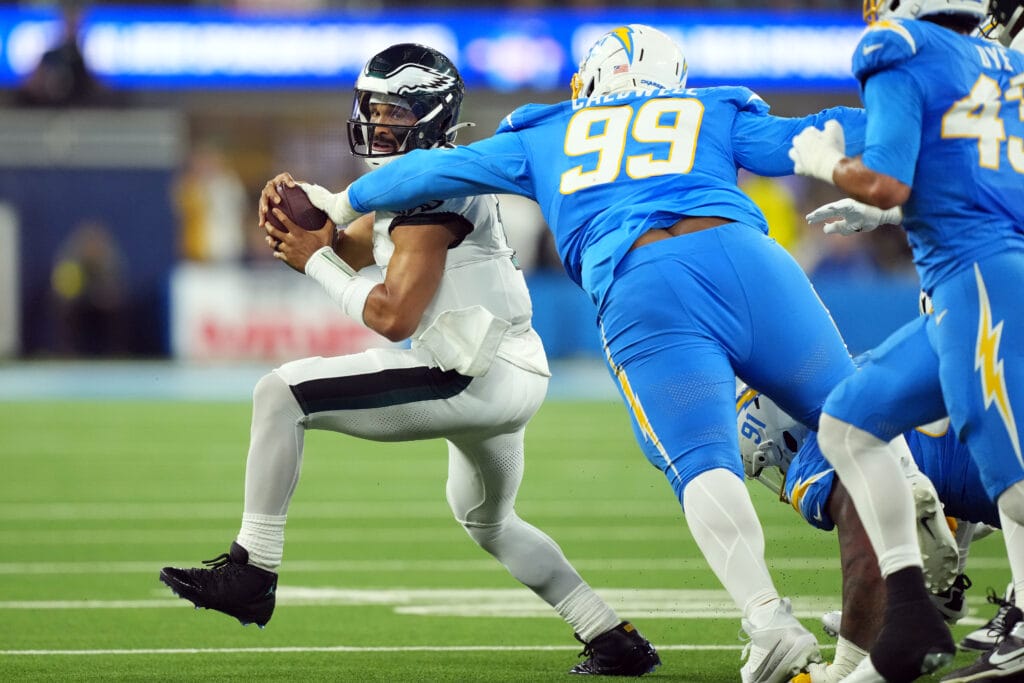 Instant observations from Chargers 22, Eagles 19: Jalen Hurts blows a winnable game with four interceptions - PHLY Sports