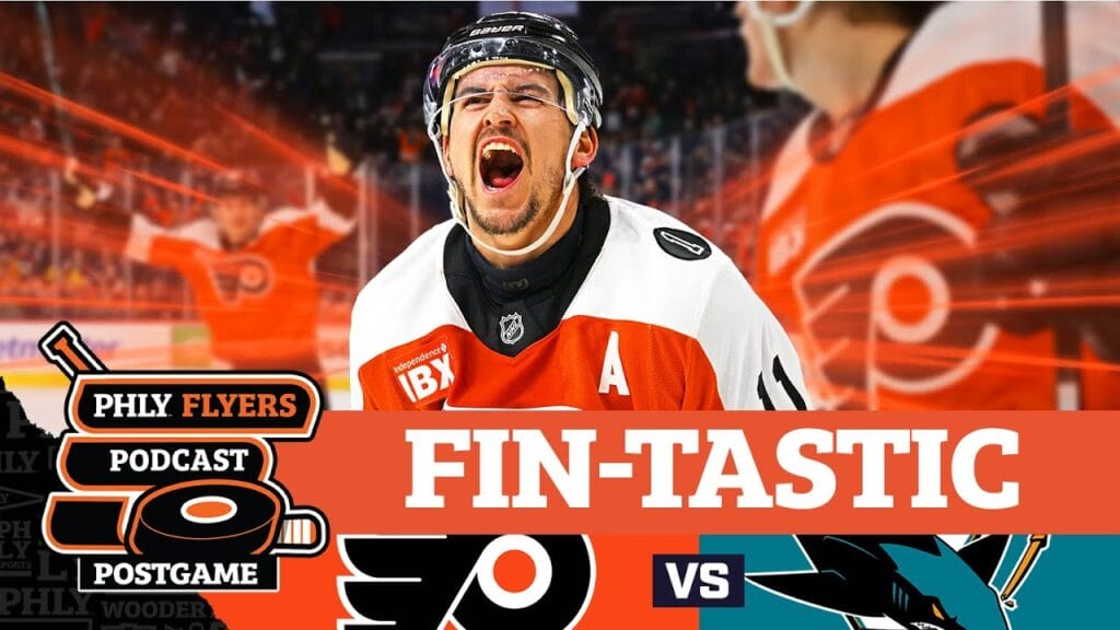 Dan Vladar & Travis Konecny STAR in Flyers win over Celebrini’s Sharks | PHLY Flyers Postgame