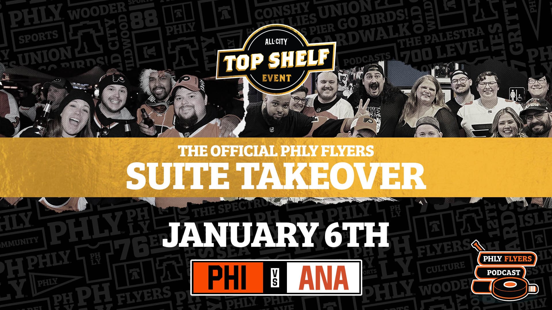 PHLY Flyers Suite Takeover vs Anaheim Ducks