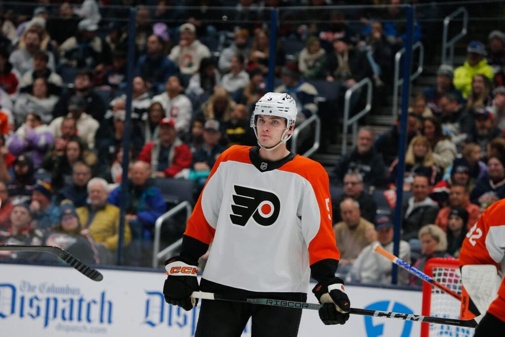 Flyers defenseman Egor Zamula