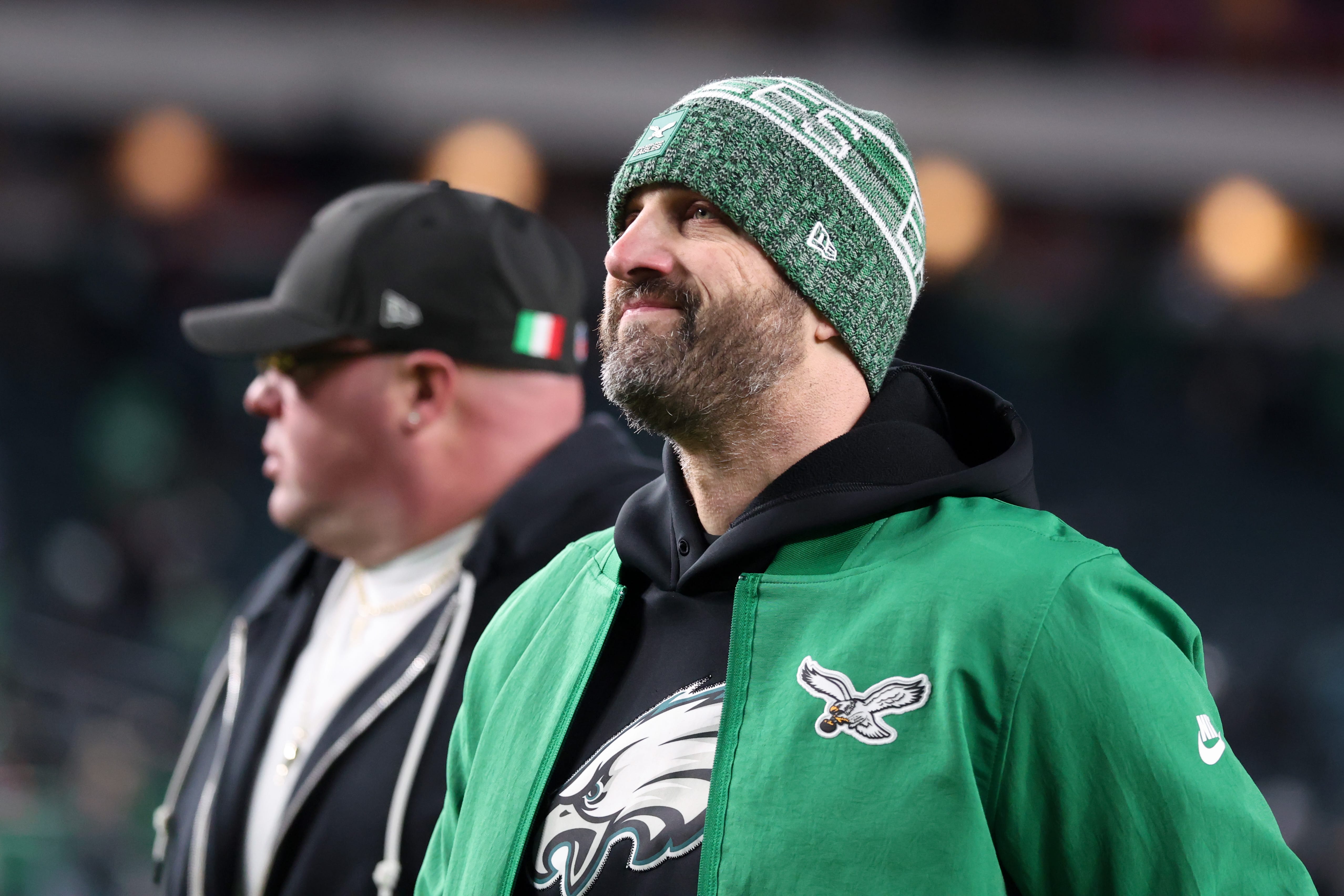 Eagles head coach Nick Sirianni walks off the field after a loss to the Washington Commanders at Lincoln Financial Field. Mandatory Credit: Bill Streicher-Imagn Images