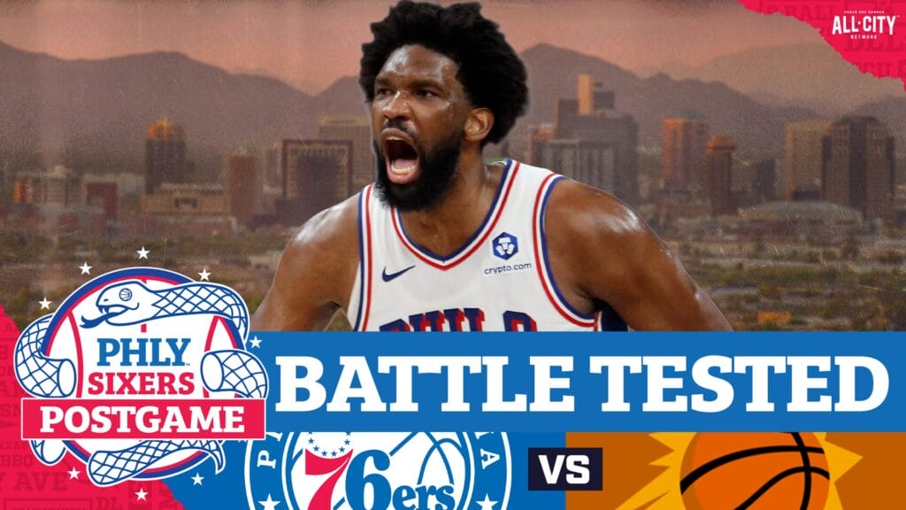 PHLY Sixers Podcast: Joel Embiid, Tyrese Maxey lead Sixers to BIG TIME road win over Suns