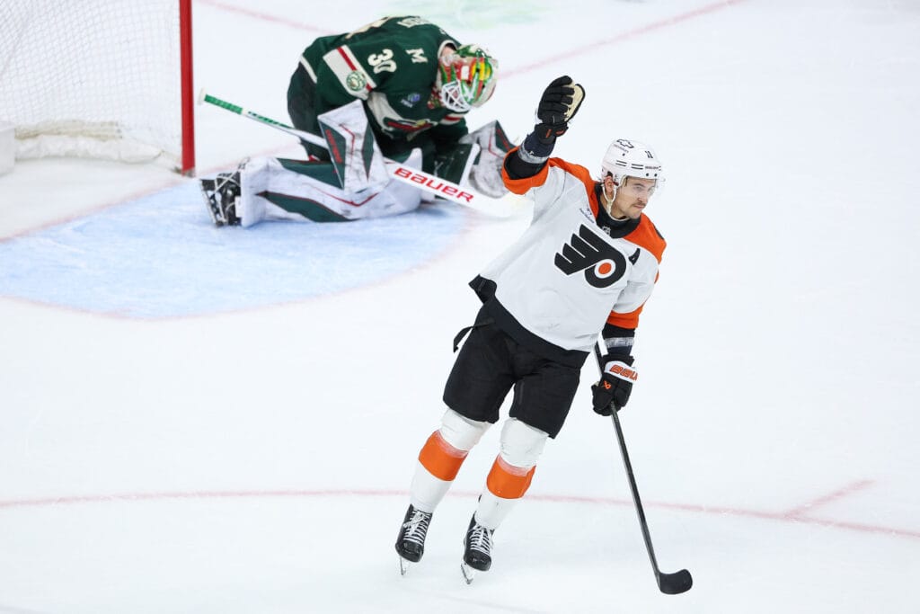 5 observations: Flyers fight through fatigue, beat the odds to take down Cup contending Wild in shootout 3-2