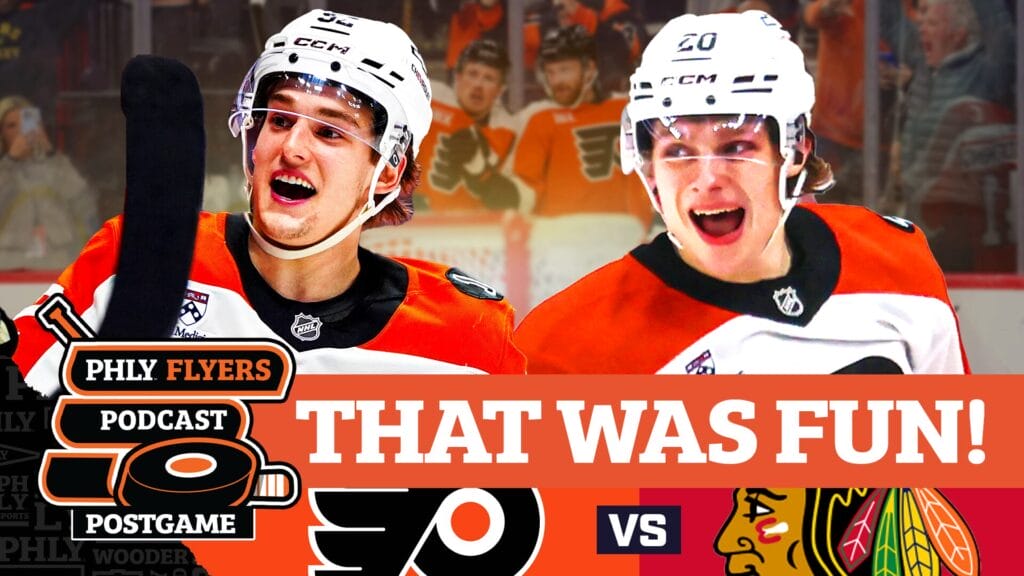 Alex Bump, Flyers MANHANDLE Bedard’s Blackhawks in blowout win | PHLY Flyers Podcast