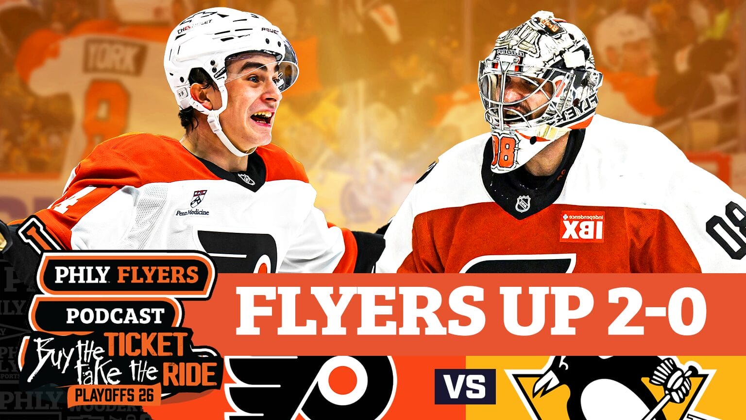 POSTGAME flyers up 2 0 NEW