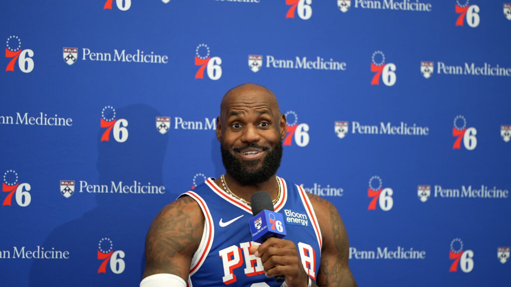 LeBron James stresses ‘sacrifice’ as he opens his Sixers tenure