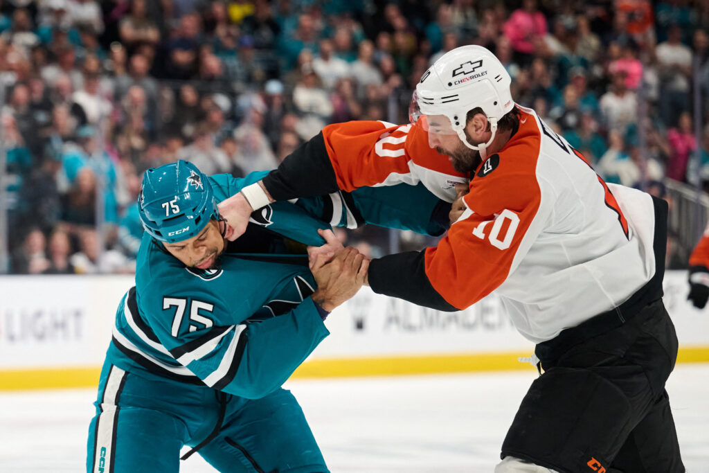 2026 03 21T205735Z 1519868567 MT1USATODAY28557820 RTRMADP 3 NHL PHILADELPHIA FLYERS AT SAN JOSE SHARKS