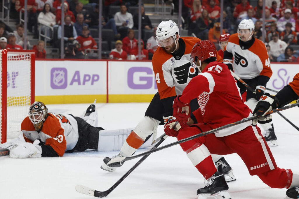 5 observations: Season-opening skid continues as Tocchet and Flyers fall 2-1 to Red Wings
